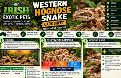 Top of the Western Hognose Snake care sheet