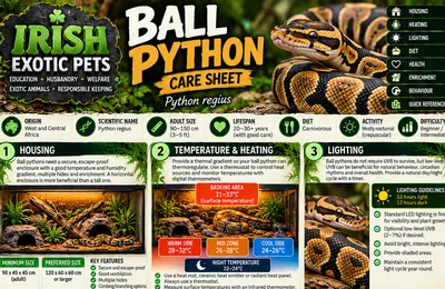 Top of the Ball Python care sheet
